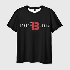 Мужская футболка 3D с принтом Jon Bones Jones в Новосибирске, 100% полиэфир | прямой крой, круглый вырез горловины, длина до линии бедер | bones | jon | jones | mma | ufc | боец | джон | джонс | единоборства | кости | кость | мма | смешанные | юфс