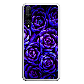 Чехол для Honor P30 с принтом Lovely Roses в Новосибирске, Силикон | Область печати: задняя сторона чехла, без боковых панелей | Тематика изображения на принте: flowers | large | lovely roses | plants | purple | roses | succulent | texture | крупный | прекрасные розы | растения | розы | суккулент | текстура | фиолетовый | цветы