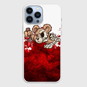 Чехол для iPhone 13 Pro Max с принтом Медведь убийца в Новосибирске,  |  | blood | diablo | haloween | horror | дьявол | зомби | кости | кровь | мозги | мясо | страшилка | ужасы | хеллоуин | хелоуин