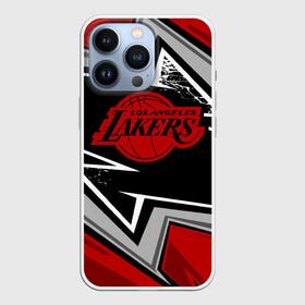 Чехол для iPhone 13 Pro с принтом LA LAKERS RED в Новосибирске,  |  | bryant | james | jordan | kobe | la lakers | lakers | lebron | nba | баскетбол | брайант | брайнт | джеймс | джордан | коби | леброн | лейкерс | лэйкерс | мамба | нба | черная
