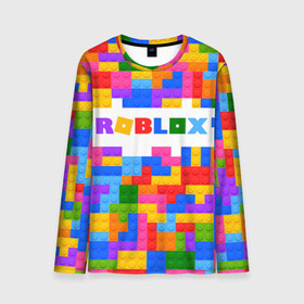 Мужской лонгслив 3D с принтом ROBLOX LEGO в Новосибирске, 100% полиэстер | длинные рукава, круглый вырез горловины, полуприлегающий силуэт | piggy | roblox | roblox games | roblox piggy | игра роблокс | пигги. | роблокс | роблокс пигги | робукс