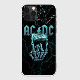 Чехол для iPhone 12 Pro с принтом AC/DC в Новосибирске, силикон | область печати: задняя сторона чехла, без боковых панелей | ac dc | ac dc лого | hell bell | hells bells | hich voltage | hich voltage ac dc | high voltage | jingle hells bells | rock | альбом backtracks | ас дс | логотип ac dc | рок | эйси диси