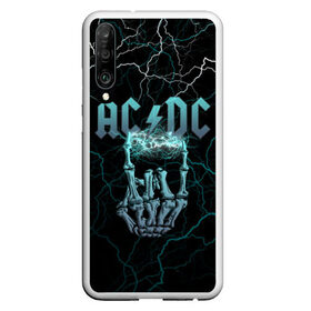 Чехол для Honor P30 с принтом AC DC в Новосибирске, Силикон | Область печати: задняя сторона чехла, без боковых панелей | Тематика изображения на принте: ac dc | ac dc лого | hell bell | hells bells | hich voltage | hich voltage ac dc | high voltage | jingle hells bells | rock | альбом backtracks | ас дс | логотип ac dc | рок | эйси диси