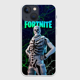 Чехол для iPhone 13 mini с принтом Fortnite Skull Trooper в Новосибирске,  |  | chapter 2 | fortnite | fortnite 3 | fortnite skull | fortnite skull trooper | fortnitemare | halloween | skull trooper | лого фортнайт | сет skull trooper | скелет | скин скелет | фортнайт | фортнайт глава 2 | фортнайт скелет | хэллоуин | хэллоуин фортнай