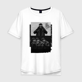 Мужская футболка хлопок Oversize с принтом Jony в Новосибирске, 100% хлопок | свободный крой, круглый ворот, “спинка” длиннее передней части | jony | pop | музыка | поп | русская музыка | ты беспощадна