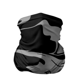 Бандана-труба 3D с принтом Черный и Серый в Новосибирске, 100% полиэстер, ткань с особыми свойствами — Activecool | плотность 150‒180 г/м2; хорошо тянется, но сохраняет форму | casual | grey | military | texture | urban style | абстрактный | абстракция | брызги красок | волны | зебра | камуфляжный | краска | милитари | орнамент | повседневный | полосы | пятна | разводы красок | текстура | узор