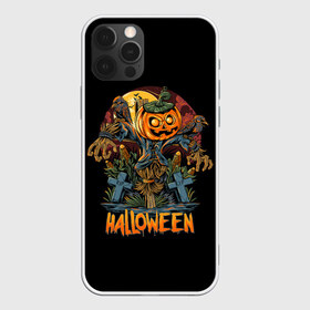 Чехол для iPhone 12 Pro Max с принтом Хэллоуин в Новосибирске, Силикон |  | diy | ghost | halloween | horror | makeup | scary | skull clown | trick or treat | вампир | ведьма | кошка | луна | магия | ночь | тыква | хэллоуин