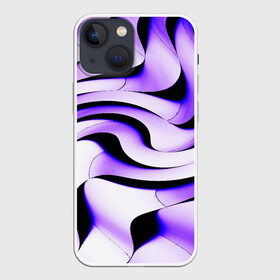 Чехол для iPhone 13 mini с принтом GAlli в Новосибирске,  |  | abstraction | geometry | lines | metallic | panels | purple | shapes | texture | wavy | абстракция | волнистый | геометрия | линии | металлический | панели | текстура | фиолетовый | формы