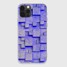 Чехол для iPhone 12 Pro Max с принтом UlliCom в Новосибирске, Силикон |  | abstraction | blue | mesh | mosaic | panels | surface | texture | абстракция | мозайка | панели | поверхность | сетка | синий | текстура