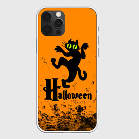 Чехол для iPhone 12 Pro Max с принтом Хэллоуин - Черный кот в Новосибирске, Силикон |  | cat | halloween | котик | коты | кошки | хэллоуин