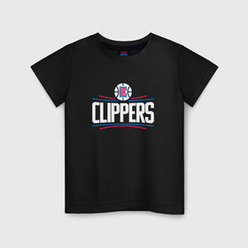 Детская футболка хлопок с принтом Los Angeles Clippers в Новосибирске, 100% хлопок | круглый вырез горловины, полуприлегающий силуэт, длина до линии бедер | angeles | clippers | los | nba | анджелес | баскетбол | клипперс | лос | нба