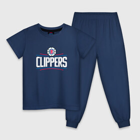 Детская пижама хлопок с принтом Los Angeles Clippers в Новосибирске, 100% хлопок |  брюки и футболка прямого кроя, без карманов, на брюках мягкая резинка на поясе и по низу штанин
 | angeles | clippers | los | nba | анджелес | баскетбол | клипперс | лос | нба