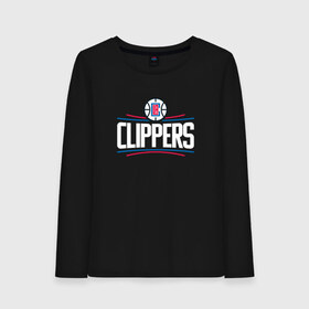 Женский лонгслив хлопок с принтом Los Angeles Clippers в Новосибирске, 100% хлопок |  | angeles | clippers | los | nba | анджелес | баскетбол | клипперс | лос | нба