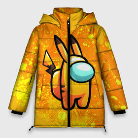 Женская зимняя куртка 3D с принтом AMONG US - Pikachu в Новосибирске, верх — 100% полиэстер; подкладка — 100% полиэстер; утеплитель — 100% полиэстер | длина ниже бедра, силуэт Оверсайз. Есть воротник-стойка, отстегивающийся капюшон и ветрозащитная планка. 

Боковые карманы с листочкой на кнопках и внутренний карман на молнии | among | among us | amongus | crewmate | game | games | imposter | impostor | logo | амонг | амонг ас | амонгас | игра | игры | импостер | космос | крюмейт | лого | логотип | логотипы | символ | символы