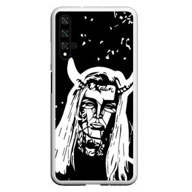 Чехол для Honor 20 с принтом GHOSTEMANE в Новосибирске, Силикон | Область печати: задняя сторона чехла, без боковых панелей | Тематика изображения на принте: 1930 | blackmage | flesh | ghost | ghoste | ghostemane | ghostman | ghostmane | hexada | kreep | mane | mercury | music | nihil | noise | omnis | parv0 | pouya | rap | suicideboys | venom | гостмейн | гостмэйн