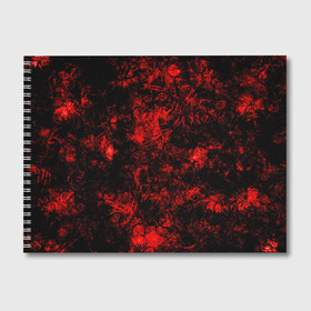 Альбом для рисования с принтом Red Knight в Новосибирске, 100% бумага
 | матовая бумага, плотность 200 мг. | abstraction | circles | dark | patterns | red | shapes | texture | абстракция | красный | круги | текстура | темный | узоры | формы