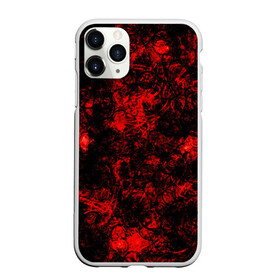 Чехол для iPhone 11 Pro матовый с принтом Red Knight в Новосибирске, Силикон |  | abstraction | circles | dark | patterns | red | shapes | texture | абстракция | красный | круги | текстура | темный | узоры | формы