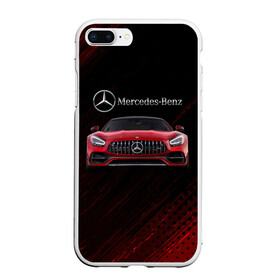 Чехол для iPhone 7Plus/8 Plus матовый с принтом Mercedes Benz AMG в Новосибирске, Силикон | Область печати: задняя сторона чехла, без боковых панелей | 2020 | amg | auto | mercedes | mercedes amg gt | sport | авто | автомобиль | автомобильные | амг | бренд | марка | машины | мерседес | мерседес бенц амг | спорт