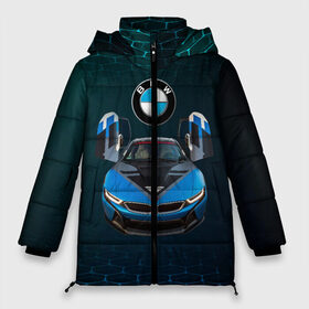 Женская зимняя куртка 3D с принтом BMW i8 Turbo тюнинговая в Новосибирске, верх — 100% полиэстер; подкладка — 100% полиэстер; утеплитель — 100% полиэстер | длина ниже бедра, силуэт Оверсайз. Есть воротник-стойка, отстегивающийся капюшон и ветрозащитная планка. 

Боковые карманы с листочкой на кнопках и внутренний карман на молнии | bmw | bmw performance | bmw тюнинговая | i8 | i8 turbo | m | motorsport | performance | бмв | моторспорт | тюнинг
