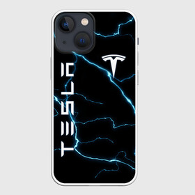 Чехол для iPhone 13 mini с принтом TESLA в Новосибирске,  |  | car | elon | ilon | motors | musk | tesla | илон | кар | маск | машина | моторс | тачка | тесла | электрокар