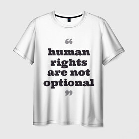 Мужская футболка 3D с принтом Права человека не обсуждаются в Новосибирске, 100% полиэфир | прямой крой, круглый вырез горловины, длина до линии бедер | 