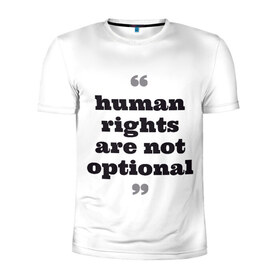Мужская футболка 3D спортивная с принтом Права человека не обсуждаются в Новосибирске, 100% полиэстер с улучшенными характеристиками | приталенный силуэт, круглая горловина, широкие плечи, сужается к линии бедра | 