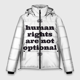 Мужская зимняя куртка 3D с принтом Права человека не обсуждаются в Новосибирске, верх — 100% полиэстер; подкладка — 100% полиэстер; утеплитель — 100% полиэстер | длина ниже бедра, свободный силуэт Оверсайз. Есть воротник-стойка, отстегивающийся капюшон и ветрозащитная планка. 

Боковые карманы с листочкой на кнопках и внутренний карман на молнии. | 