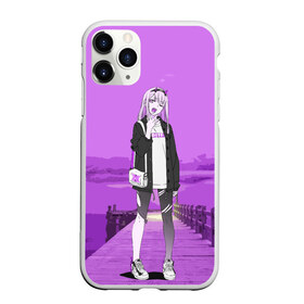 Чехол для iPhone 11 Pro матовый с принтом Zero Two в Новосибирске, Силикон |  | darling | darling in the franxx | zero two | вайфу | зеро ту | код 002 | любимый во франксе | франкс