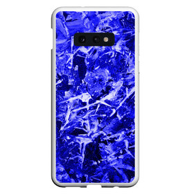 Чехол для Samsung S10E с принтом Dark Blue Gan в Новосибирске, Силикон | Область печати: задняя сторона чехла, без боковых панелей | Тематика изображения на принте: abstraction | blue | frost | frozen | ice | shine | surface | texture | абстракция | блеск | замерзший | лед | мороз | поверхность | синий | текстура