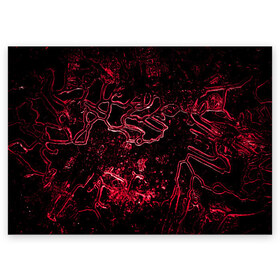 Поздравительная открытка с принтом GaRRiel в Новосибирске, 100% бумага | плотность бумаги 280 г/м2, матовая, на обратной стороне линовка и место для марки
 | abstraction | forms | patterns | pink | shine | structure | texture | абстракция | блеск | розовый | структура | текстура | узоры | формы