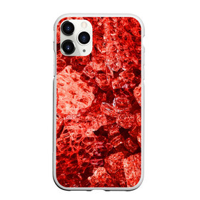 Чехол для iPhone 11 Pro матовый с принтом RED-$tyle в Новосибирске, Силикон |  | Тематика изображения на принте: abstraction | crystals | red | shapes | shards | shine | texture | абстракция | блеск | красный | кристалы | осколки | текстура | формы