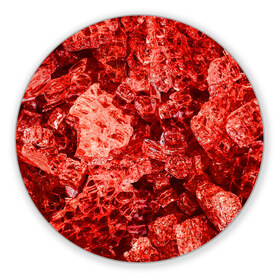 Коврик для мышки круглый с принтом RED-$tyle в Новосибирске, резина и полиэстер | круглая форма, изображение наносится на всю лицевую часть | abstraction | crystals | red | shapes | shards | shine | texture | абстракция | блеск | красный | кристалы | осколки | текстура | формы