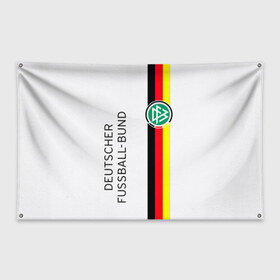 Флаг-баннер с принтом СБОРНАЯ ГЕРМАНИЯ в Новосибирске, 100% полиэстер | размер 67 х 109 см, плотность ткани — 95 г/м2; по краям флага есть четыре люверса для крепления | champion | deutscher | football | fussball | germany | sport | бавария | берлин | германия | сборная | спорт | триколор | футбол