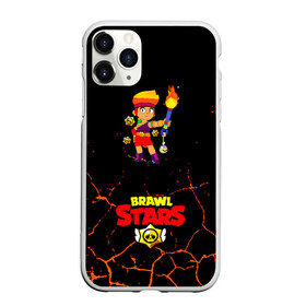 Чехол для iPhone 11 Pro матовый с принтом Brawl Stars Amber в Новосибирске, Силикон |  | Тематика изображения на принте: amber | crow | leon | logo game | nita | sandy | spike | surge | амбер | бравл старс | бравлер | браво | герои | девочкам | детям | легендарный | леон | логотипы игр | мальчикам | огненный | огонь | пламя | сенди | спраут | чер