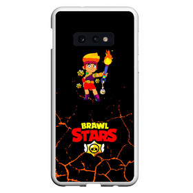 Чехол для Samsung S10E с принтом Brawl Stars Amber в Новосибирске, Силикон | Область печати: задняя сторона чехла, без боковых панелей | amber | crow | leon | logo game | nita | sandy | spike | surge | амбер | бравл старс | бравлер | браво | герои | девочкам | детям | легендарный | леон | логотипы игр | мальчикам | огненный | огонь | пламя | сенди | спраут | чер