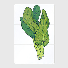 Магнитный плакат 2Х3 с принтом Шпинат в Новосибирске, Полимерный материал с магнитным слоем | 6 деталей размером 9*9 см | арт | мило | милота | овощ | овощи | рисунок | свежие овощи | свежий овощ | свежий продукт | шпинат