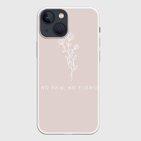Чехол для iPhone 13 mini с принтом Нет дождя   нет цветов в Новосибирске,  |  | flower | rain | дождь | цветок | цветы