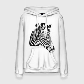 Женская толстовка 3D с принтом Zebra в Новосибирске, 100% полиэстер  | двухслойный капюшон со шнурком для регулировки, мягкие манжеты на рукавах и по низу толстовки, спереди карман-кенгуру с мягким внутренним слоем. | africa | black | savanna | stripe | white | zebra | африка | белый | зебра | полоска | саванна | черный