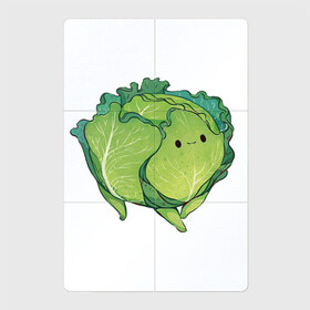 Магнитный плакат 2Х3 с принтом Симпатичная капуста в Новосибирске, Полимерный материал с магнитным слоем | 6 деталей размером 9*9 см | арт | капуста | милая капуста | мило | милота | овощ | овощи | рисунок | свежие овощи | свежий овощ | свежий продукт