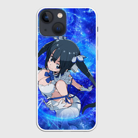 Чехол для iPhone 13 mini с принтом Гестия в Новосибирске,  |  | dungeon ni deai wo motomeru no wa machigatteiru darou ka | godess | hestia | kami | богиня | гестия | может | я встречу тебя в подземелье