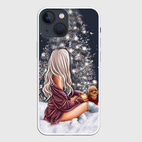 Чехол для iPhone 13 mini с принтом Девушка в Новосибирске,  |  | 2021 | гирлянда | девочка | девушка | елка | енот | кот | котик | лайки | лиса | люблю | любовь | мама и дочь | новогодняя | новый год | одиночество | панда | праздний | прикольная | сказка | собачка | стерва
