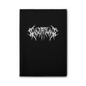 Обложка для автодокументов с принтом GHOSTEMANE (НА СПИНЕ) в Новосибирске, натуральная кожа |  размер 19,9*13 см; внутри 4 больших “конверта” для документов и один маленький отдел — туда идеально встанут права | america | eric whitney | ghostemane | trash | usa | америка | сша | треш