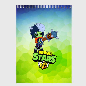 Скетчбук с принтом Brawl Stars Zombibi в Новосибирске, 100% бумага
 | 48 листов, плотность листов — 100 г/м2, плотность картонной обложки — 250 г/м2. Листы скреплены сверху удобной пружинной спиралью | Тематика изображения на принте: bibi | crow | halloween | leon | logo game | nita | sandy | zombie | биби | бравл старс | бравлер | браво | герои | девочкам | детям | зомби | зомбиби | леон | логотипы игр | мальчикам | монстр | нечисть | сенди | хеллоуин | хэллоуин |