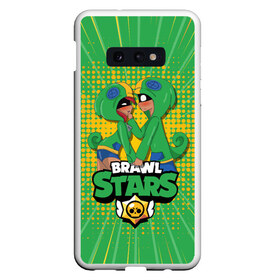 Чехол для Samsung S10E с принтом BRAWL STARS в Новосибирске, Силикон | Область печати: задняя сторона чехла, без боковых панелей | brawl stars | games | leon | бравл старс | браул старс | игры | леон