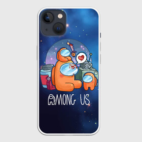 Чехол для iPhone 13 с принтом Among Us Space в Новосибирске,  |  | among | among us | game | steam | амонг | амонг юс | амонк | в космосе | игра | космонавт | космонафт | космос | мафия | онлайн игра | предатель | предатель среди нас | среди нас | человечки | эймонг | эмонг