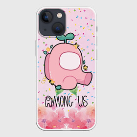 Чехол для iPhone 13 mini с принтом Among Us girl в Новосибирске,  |  | among | among us | game | steam | амонг | амонг юс | амонк | в космосе | игра | космонавт | космонафт | космос | мафия | онлайн игра | предатель | предатель среди нас | среди нас | человечки | эймонг | эмонг