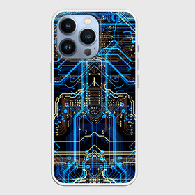 Чехол для iPhone 13 Pro с принтом Сircuit в Новосибирске,  |  | abstraction | chip | circuit | lines | neon | processor | shapes | texture | абстракция | линии | неон | процессор | схема | текстура | формы | чип