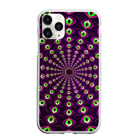 Чехол для iPhone 11 Pro Max матовый с принтом Fractal-$$$ в Новосибирске, Силикон |  | abstraction | fractal | light green | mandala | pattern | pink | shape | symmetry | texture | абстракция | розовый | салатовый | симметрия | текстура | узор | формы | фрактал