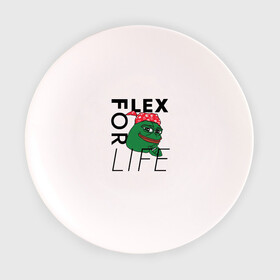 Тарелка 3D с принтом FLEX FOR LIFE в Новосибирске, фарфор | диаметр - 210 мм
диаметр для нанесения принта - 120 мм | Тематика изображения на принте: flex | pepe | ricardo milos | лягушка | лягушонок | мем с лягушкой | мемас | пепе | пэпэ | рикардо милос | флекс | флех