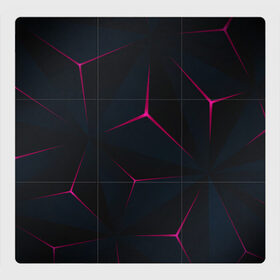 Магнитный плакат 3Х3 с принтом Тетраэдр в Новосибирске, Полимерный материал с магнитным слоем | 9 деталей размером 9*9 см | геометрическая фигура | многогранник | неоновый тетраэдр | тетраэдр | тетраэдры | треугольник | треугольники | четырехгранник